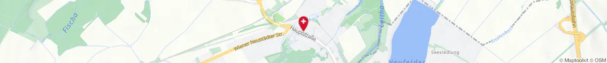 Kartendarstellung des Standorts für Die Apotheke Ebenfurth in 2490 Ebenfurth